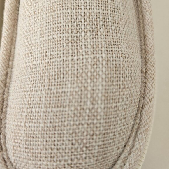 Mens Casual Slip-On Loafers Boat Shoes Size 10/44 Size Linen Blend Upper - Picture 6 of 11